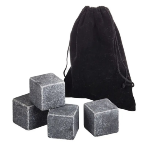 Davis & Waddell Reusable Whisky Stones - Non-Diluting Chill For Pure Flavour - Set of 4